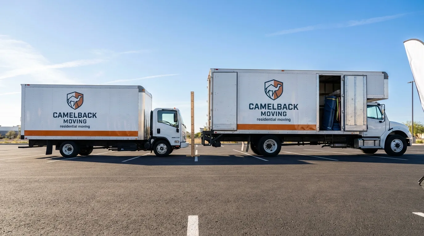 Moving truck size capacity guide in Freeman